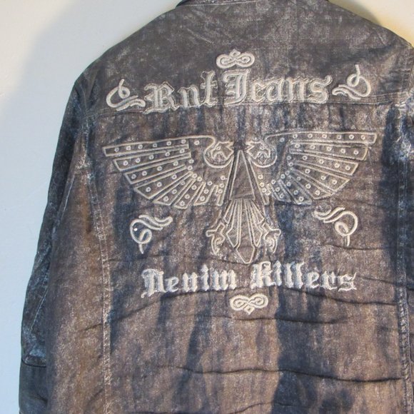 RNT Jeans Jacket Denim Killers L - Picture 2 of 8